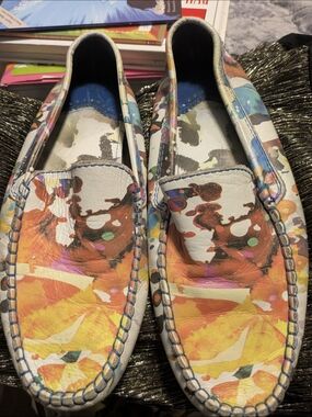 Robert Graham Gerard Mens White Genuine leather Loafers & Slip On Moccasin Shoes